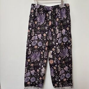Morningwitch Deathly Bouquet trousers Pants Purple Black Size XL